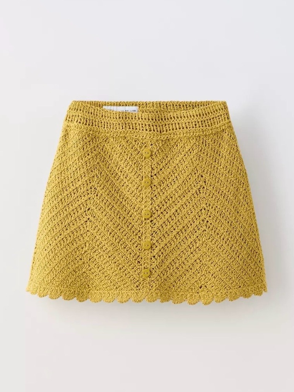 Zara Crochet Knit Buttoned Skirt